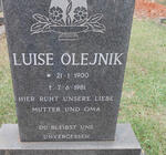 OLEJNIK Luise 1900-1981 :: WEISSHAUFT Heinz Otto 19??-19??