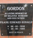 GORDON Frank Edward Ronald 1930-1985