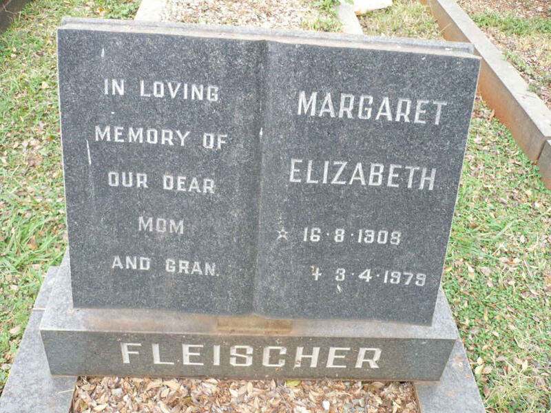 FLEISCHER Margaret Elizabeth 1908-1979