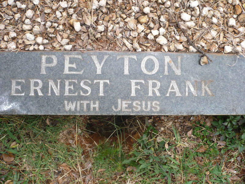 PEYTON Ernest Frank