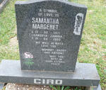 CIRO Samantha Margeret 1971-1995