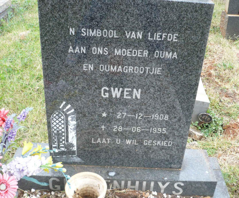 G????NHUYS Gwen 1908-1995