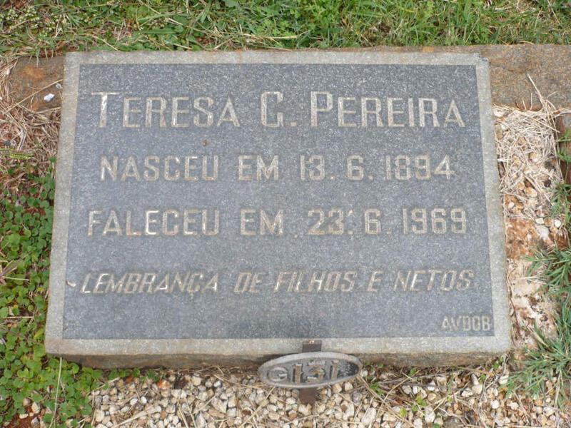 PEREIRA Teresa G. 1894-1969
