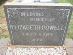 POWELL Elizabeth 1876-1976