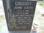 CASSIDY Joan Edith 1940-1980