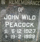 PEACOCK John Wild 1927-1989