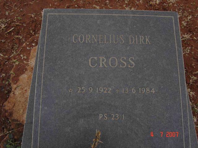 CROSS Cornelius Dirk 1922-1984