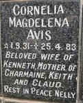 AVIS Cornelia Magdelena 1931-1983