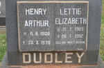 DUDLEY Henry Arthur 1909-1978 & Lettie Elizabeth 1909-1992