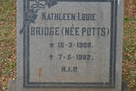BRIDGE Kathleen Louie nee POTTS 1909-1982