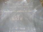 WALT Katie, van der 1908-2004