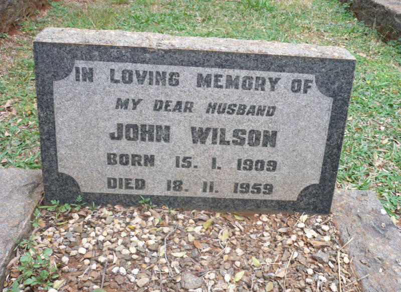 WILSON John 1909-1959