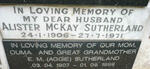 SUTHERLAND Alister McKay 1906-1971 & E.M. 1907-1999