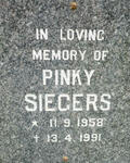 SIEGERS Pinky 1958-1991