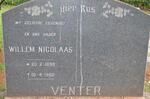VENTER Willem Nicolaas 1898-1960