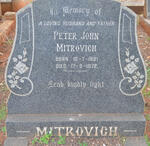 MITROVICH Peter John 1881-1972