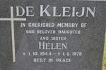 KLEIJN Helen, de 1944-1978