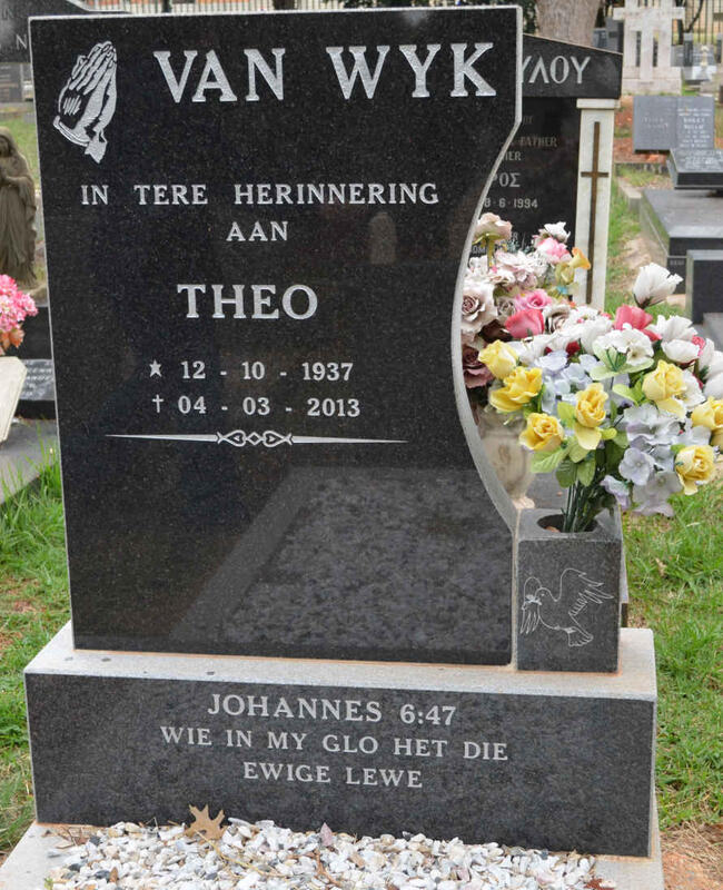 WYK Theo, van 1937-2013