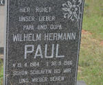 PAUL Wilhelm Hermann 1904-1986