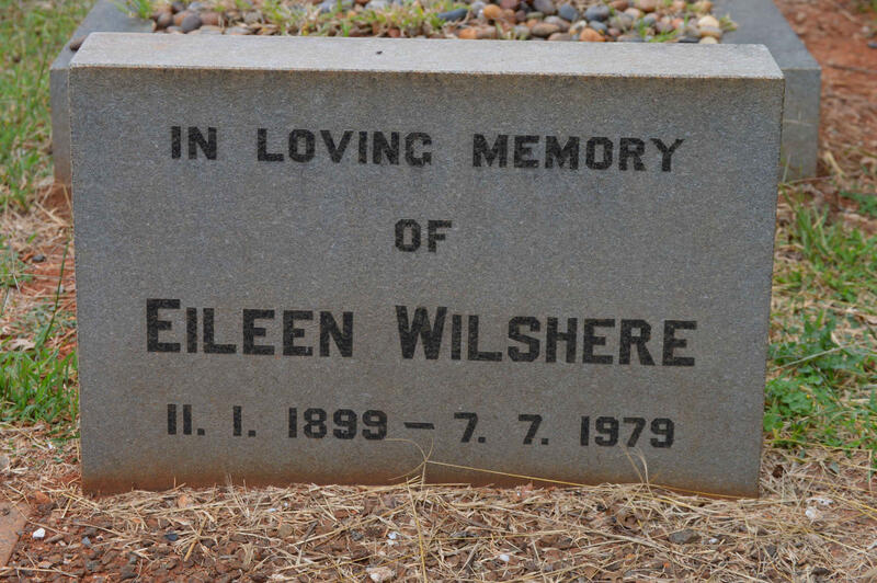 WILSHERE Eileen 1899-1979
