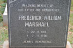 MARSHALL Frederick William 1918-1976