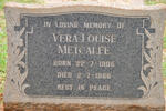 METCALFE Vera Louise 1905-1968