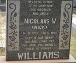WILLIAMS Nicolaas W. 1937-1979