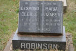 ROBINSON Maria Elizabeth 1904-1978 :: ROBINSON Desmond George 1931-1972