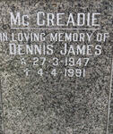 MCCREADIE Dennis James 1947-1991