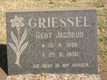 GRIESSEL Gert Jacobus 1898-1970