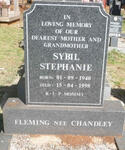 FLEMING Sybil Stephanie nee CHANDLEY 1940-1998