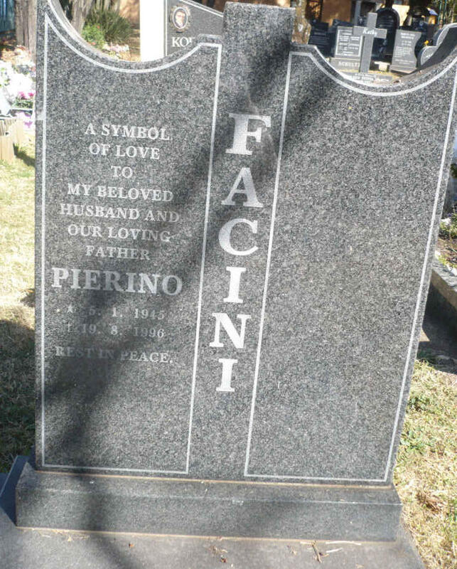 FACINI Pierino 1945-1996