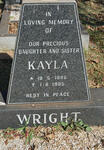 WRIGHT Kayla 1995-1995