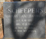 SCHEEPERS Adriaan Isaac Hattingh 1927-1980