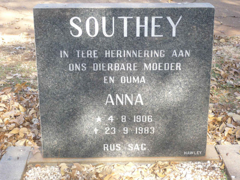 SOUTHEY Anna 1906-1983