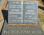 KOEKEMOER Petrus Gerhardus 1919-1989 & Maria Dorothea 1916-2006