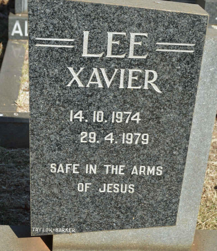 LEE Xavier 1974-1979