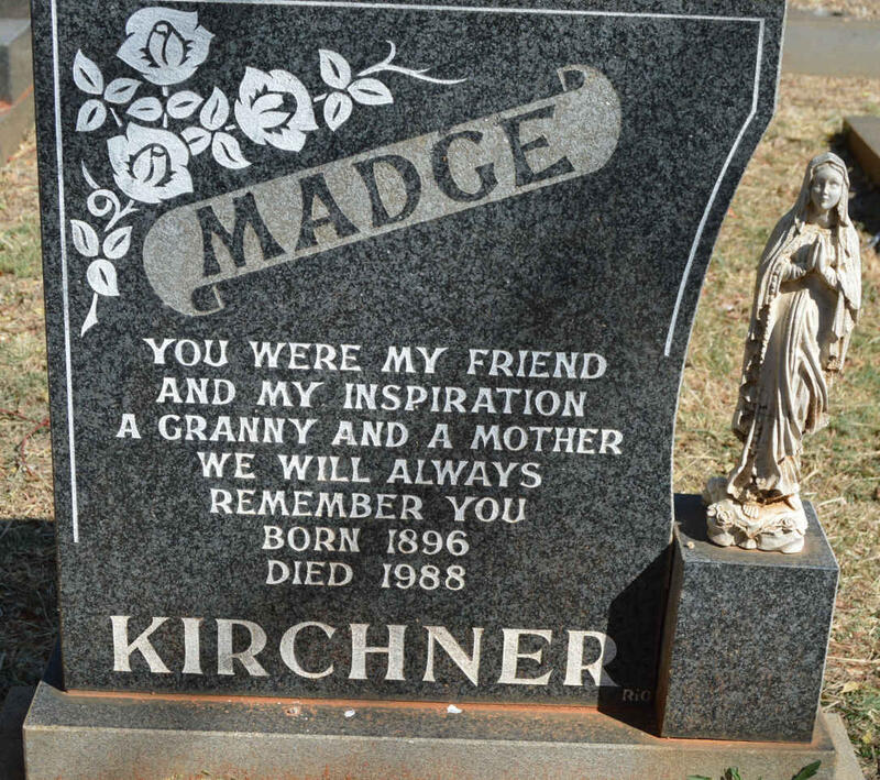 KIRCHNER Madge 1896-1988