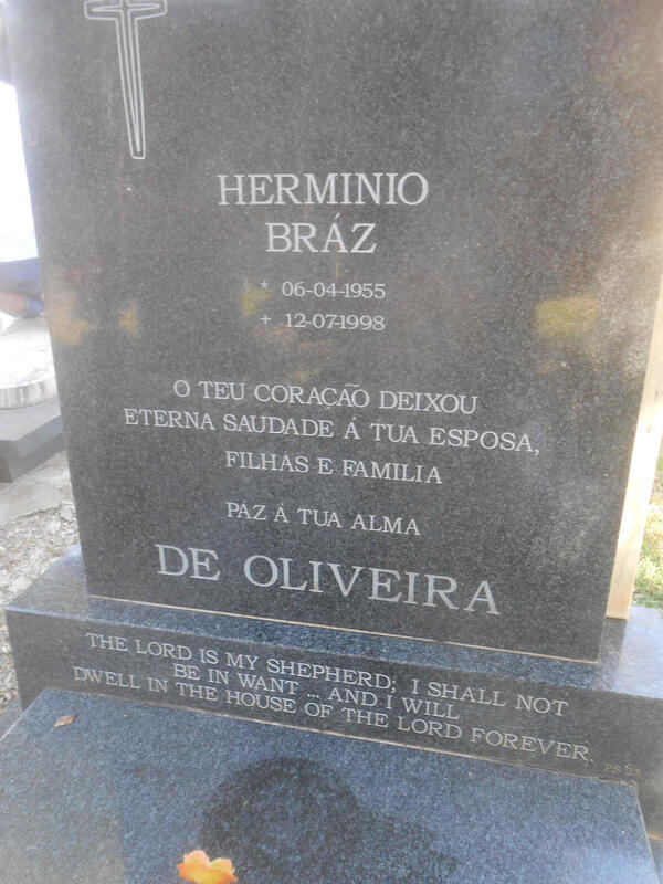 OLIVEIRA Herminio Braz, de 1955-1998