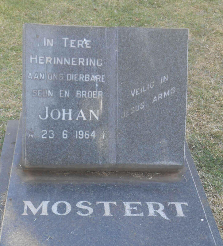 MOSTERT Johan 1964-1964