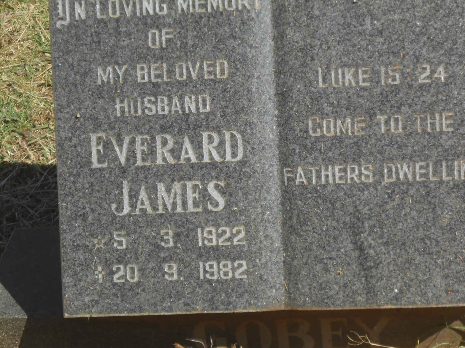 GOBEY Everard James 1922-1982