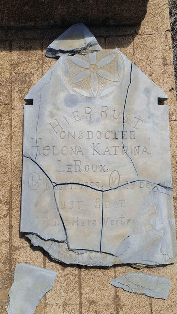 ROUX Helena Katrina, le 1899-1901