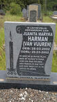 HARMAN Juanita Maryka, VAN VUUREN 2002-2002