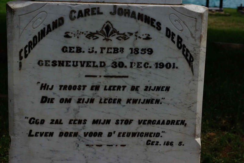 BEER Ferdinand Carel Johannes, de 1859-1901