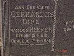 HEEVER Gerhardus Dirk, van den 1861-1950