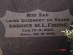 FOURIE Andries M.L. 1862-1951
