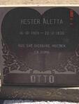 OTTO Hester Aletta 1909-1970