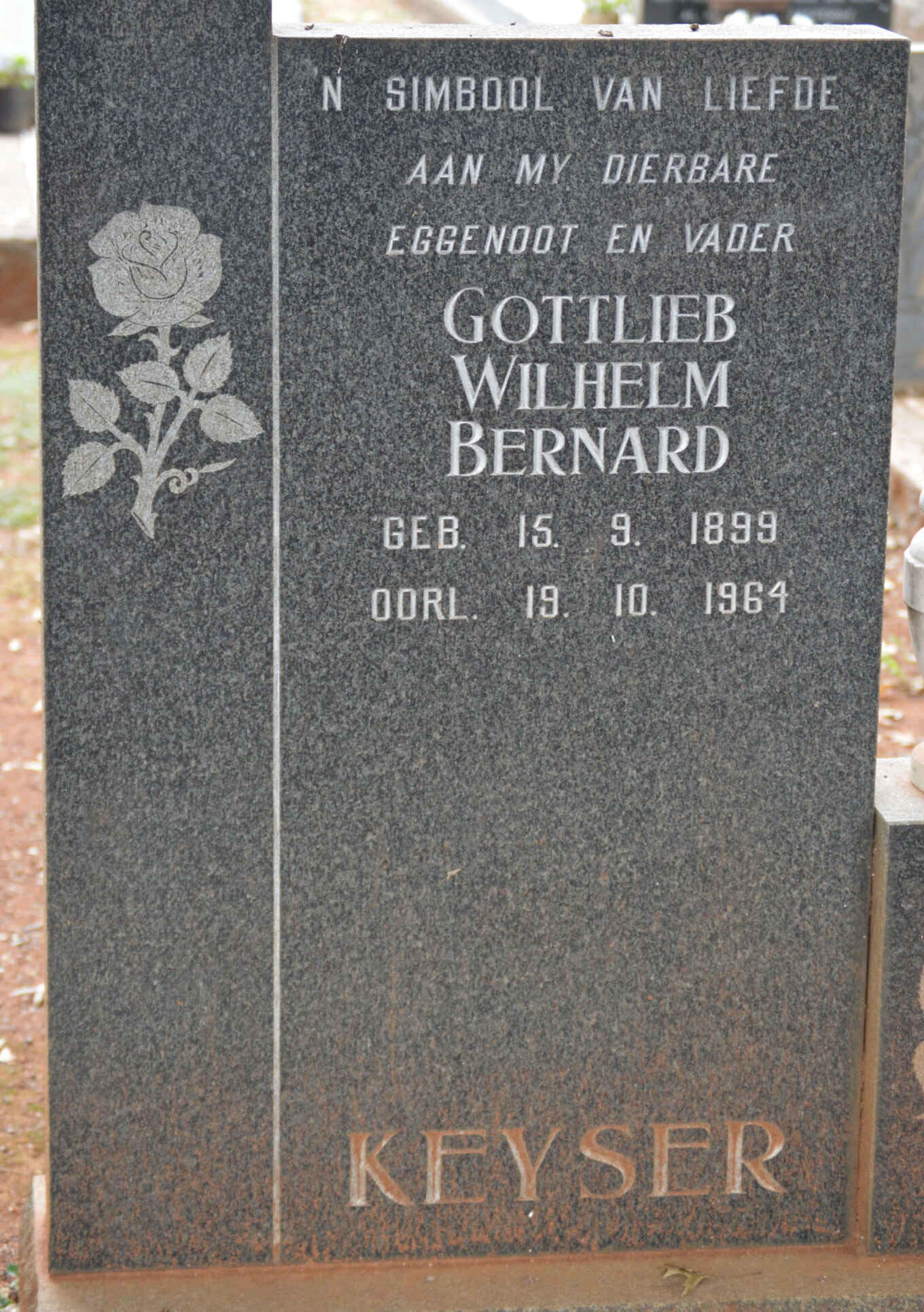 KEYSER Gottlieb Wilhelm Bernard 1899-1964