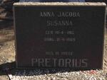 PRETORIUS Anna Jacoba Susanna 1915-1969