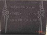 HORN Gesina E. 1887-1966
